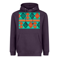 Plum aztec pattern background 3200x2400 Heavyweight Hoodie - AdoDesignShop