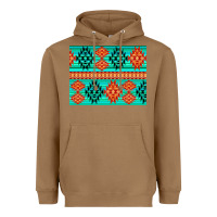 Toasted Coconut aztec pattern background 3200x2400 Heavyweight Hoodie - AdoDesignShop