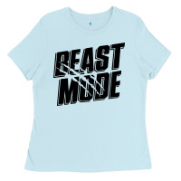 Baby Blue beast mode classic Ladies Tee - artisFamous