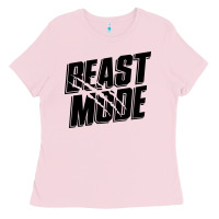 Bubblegum Pink beast mode classic Ladies Tee - artisFamous