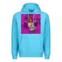 Ocean Blue Halloween Saanen Goat Premium Hoodie - LillyAllenDesigns