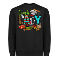 Black lunch lady crew Heavyweight Sweatshirt - AdoDesignShop