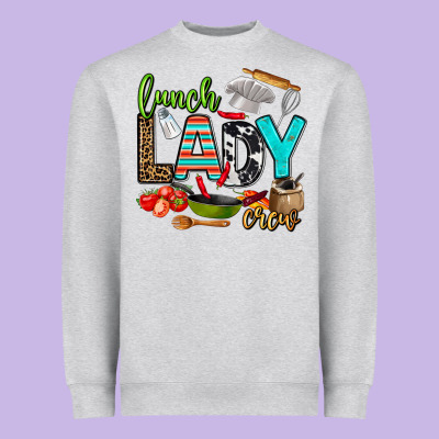 Lunch Lady Crew Heavyweight Sweatshirt Designed By Adodesignshop