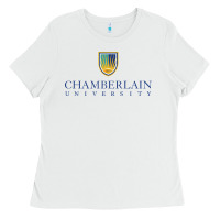 White Chamberlain College Ladies Tee - artisFamous