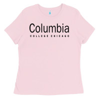 Bubblegum Pink Columbia College Chicago Ladies Tee - artisFamous