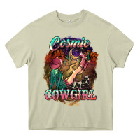 Mossy Cosmic Cowgirl Heavy Core Tee - HowdyJamesFarm
