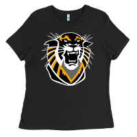 Black fort hays tigers Ladies Tee - artisFamous
