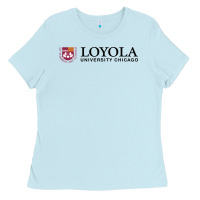 Baby Blue Loyola College Chicago Ladies Tee - artisFamous