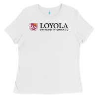 White Loyola College Chicago Ladies Tee - artisFamous