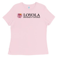 Bubblegum Pink Loyola College Chicago Ladies Tee - artisFamous