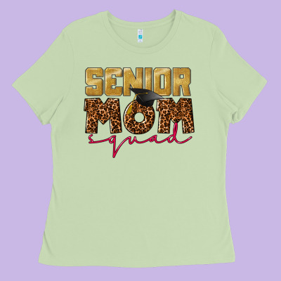 Senior Mom Squad Ladies Tee Designed By Cowgirlartshop