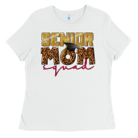 White Senior mom squad Ladies Tee - CowGirlArtShop