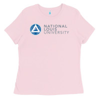 Bubblegum Pink National Louis College Ladies Tee - artisFamous