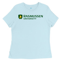 Baby Blue Rasmussen College Ladies Tee - artisFamous