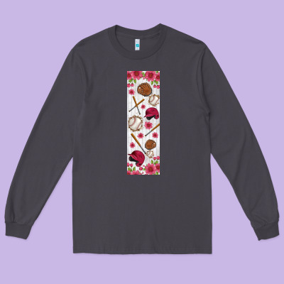 Baseball Pen Wraps Long Sleeve Tee Designed By Bundleandbundleshop