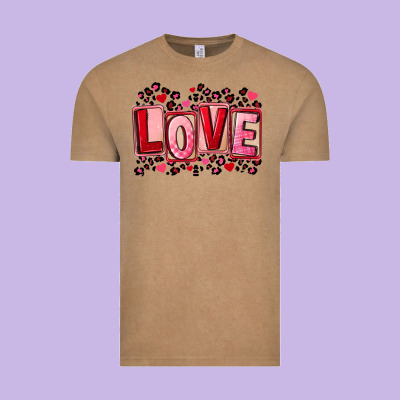 Valentine's Day Love Vintage Tee Designed By Fadigitalartstudio