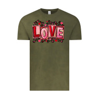 Vintage Olive Valentine's Day love Vintage Tee - FaDigitalArtStudio