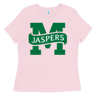 Bubblegum Pink manhattan jaspers Ladies Tee - artisFamous