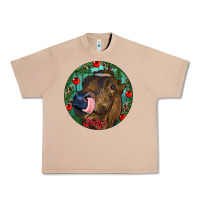 Burro Longhorn Cow Christmas Urban Heavy Tee - RanaPortraitStore