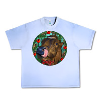 Grape Ice Longhorn Cow Christmas Urban Heavy Tee - RanaPortraitStore