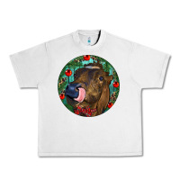 Lunar Rock Longhorn Cow Christmas Urban Heavy Tee - RanaPortraitStore