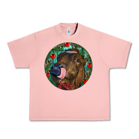 Salmon Longhorn Cow Christmas Urban Heavy Tee - RanaPortraitStore