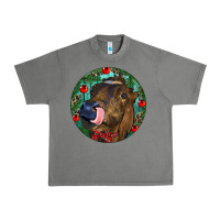 Tornado Longhorn Cow Christmas Urban Heavy Tee - RanaPortraitStore