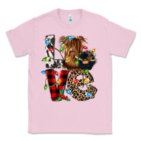 Bubblegum Pink love cow gnomies Classic Tee - CowGirlArtShop