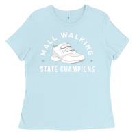 Baby Blue funny mall walking state champions Ladies Tee - artisFamous
