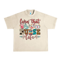Sandshell Livin' That Nurse Life Urban Heavy Tee - FaDigitalArtStudio