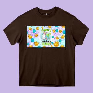Daddy's Drinking Buddy Heavy Core Tee Designed By Tumblerdesignbyshophia