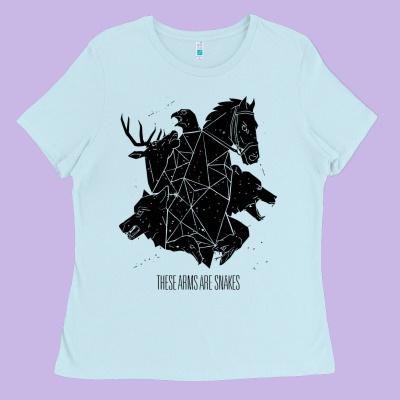 These Arms Are Snakes Ladies Tee Designed By Artisfamous