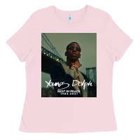 Bubblegum Pink Rest in Peace Young Dolph Ladies Tee - artisFamous