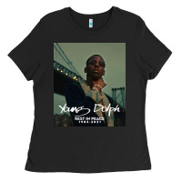 Black Rest in Peace Young Dolph Ladies Tee - artisFamous