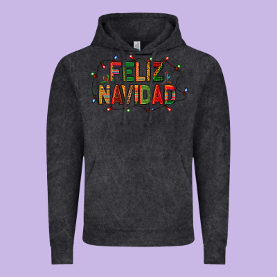Feliz Navidad Vintage Hoodie Designed By Bundleandbundleshop