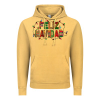 Vintage Mustard Feliz Navidad Vintage Hoodie - BundleAndBundleShop