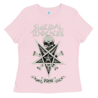 Bubblegum Pink suicidal tendencies Ladies Tee - artisFamous