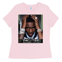 Bubblegum Pink Rest in Peace Young Dolph Ladies Tee - artisFamous