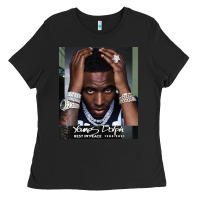 Black Rest in Peace Young Dolph Ladies Tee - artisFamous