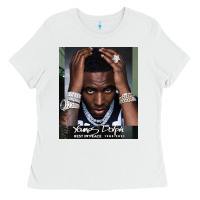 White Rest in Peace Young Dolph Ladies Tee - artisFamous