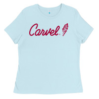 Baby Blue Carvel (Ice Cream) Cafe Ladies Tee - artisFamous