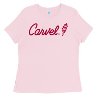 Bubblegum Pink Carvel (Ice Cream) Cafe Ladies Tee - artisFamous