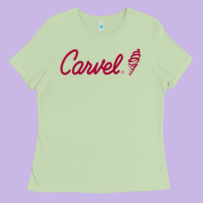 Carvel (ice Cream) Cafe Ladies Tee Designed By Artisfamous