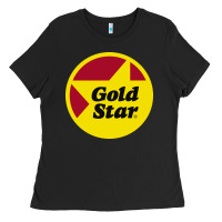 Black Gold Star Chili Resto Ladies Tee - artisFamous