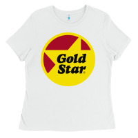 White Gold Star Chili Resto Ladies Tee - artisFamous