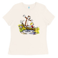 Bone calvin and hobbes bill watterson Ladies Tee - artisFamous