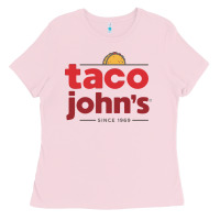 Bubblegum Pink Taco John's Resto Ladies Tee - artisFamous
