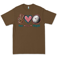 Cacao Peace Love Volleyball Premium Tee - Jasminsmagicworld