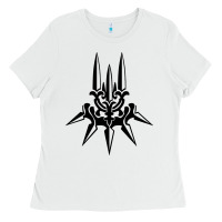 White yorha white insignia Ladies Tee - artisFamous