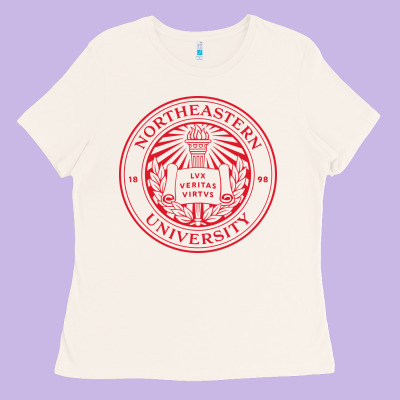 Northeastern University Ladies Tee Designed By Artisfamous